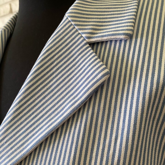 Rafaella Blazer in Blue and White Stripe - Picture 3 of 4